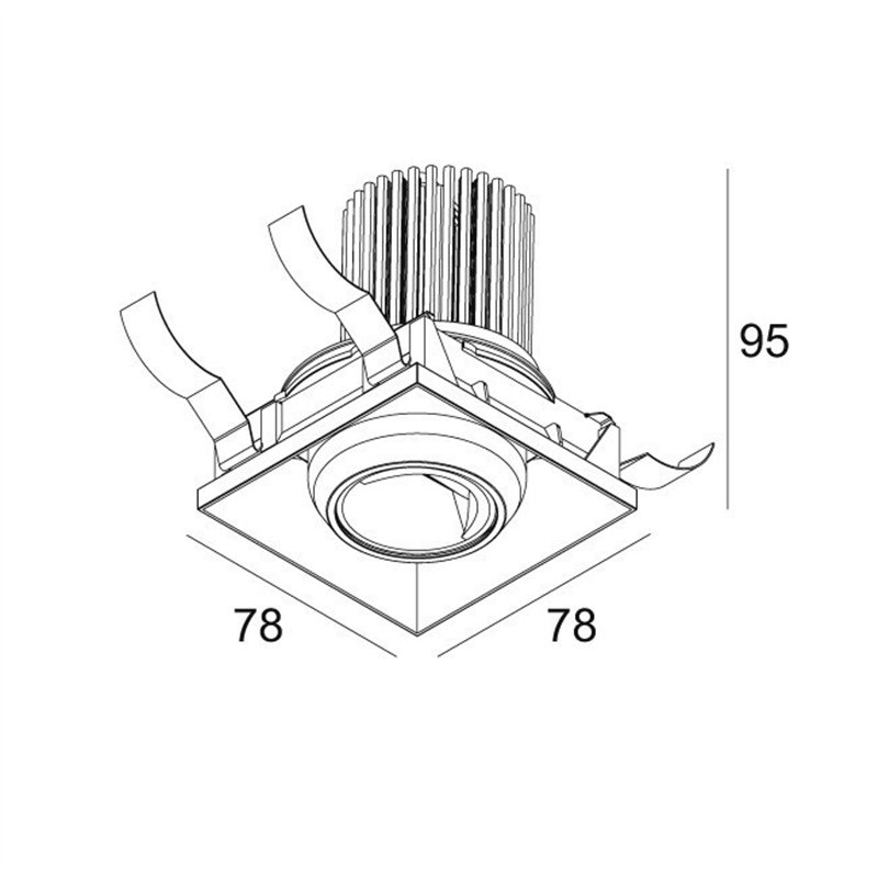 Delta Light ENTERO SQ-S TRIMLESS WALLWASH Einbaustrahler