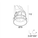 Delta Light ENTERO RD-S TRIMLESS IP TW Built in spot