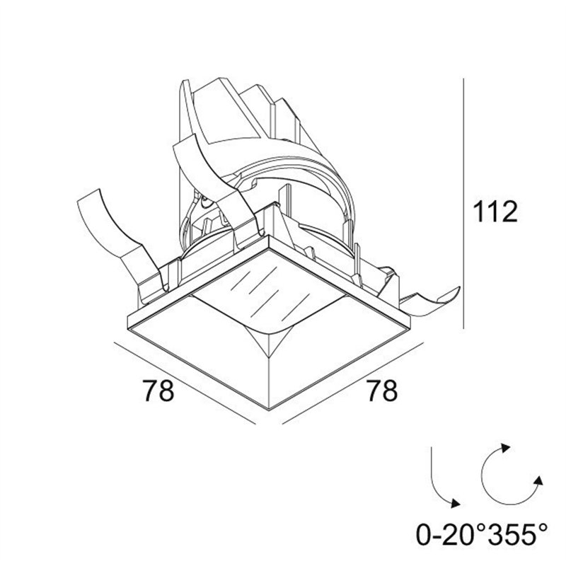 Delta Light ENTERO SQ-S TRIMLESS IP Einbaustrahler