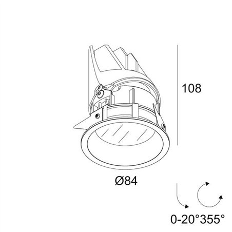Delta Light ENTERO RD-S IP TW Built in spot
