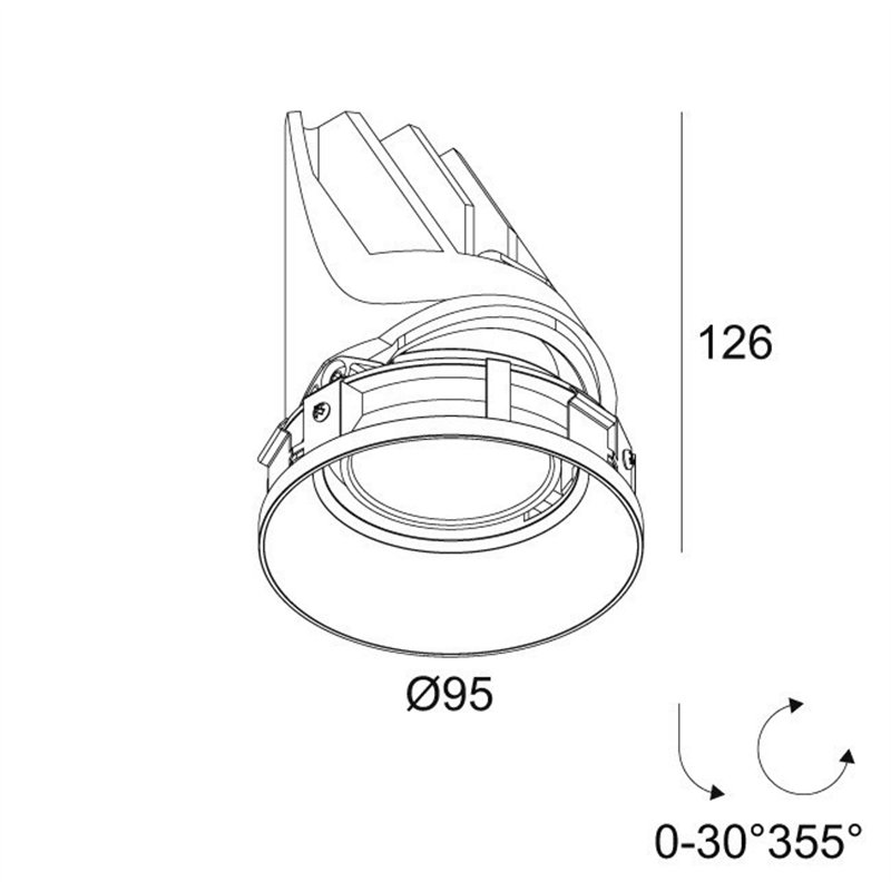Delta Light ENTERO RD-M TRIMLESS TW Einbaustrahler