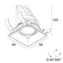 Delta Light ENTERO SQ-M TRIMLESS TW Built in spot