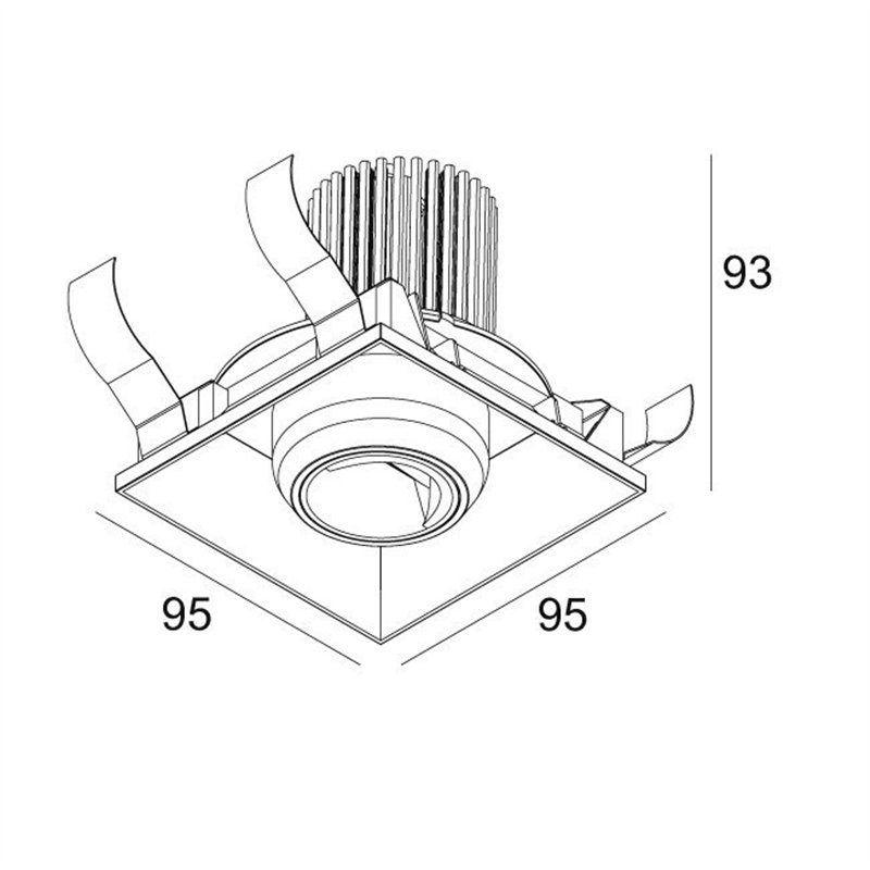 Delta Light ENTERO SQ-M TRIMLESS WALLWASH Einbaustrahler