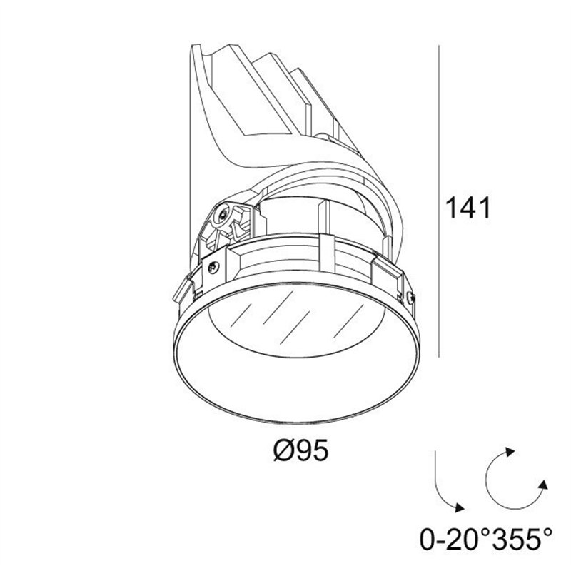 Delta Light ENTERO RD-M TRIMLESS IP TW Einbaustrahler