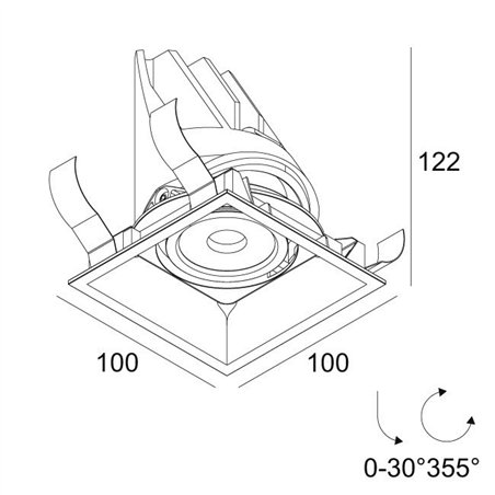 Delta Light ENTERO SQ-M Built in spot