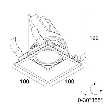 Delta Light ENTERO SQ-M SOFT Built in spot
