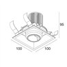 Delta Light ENTERO SQ-M WALLWASH Einbaustrahler
