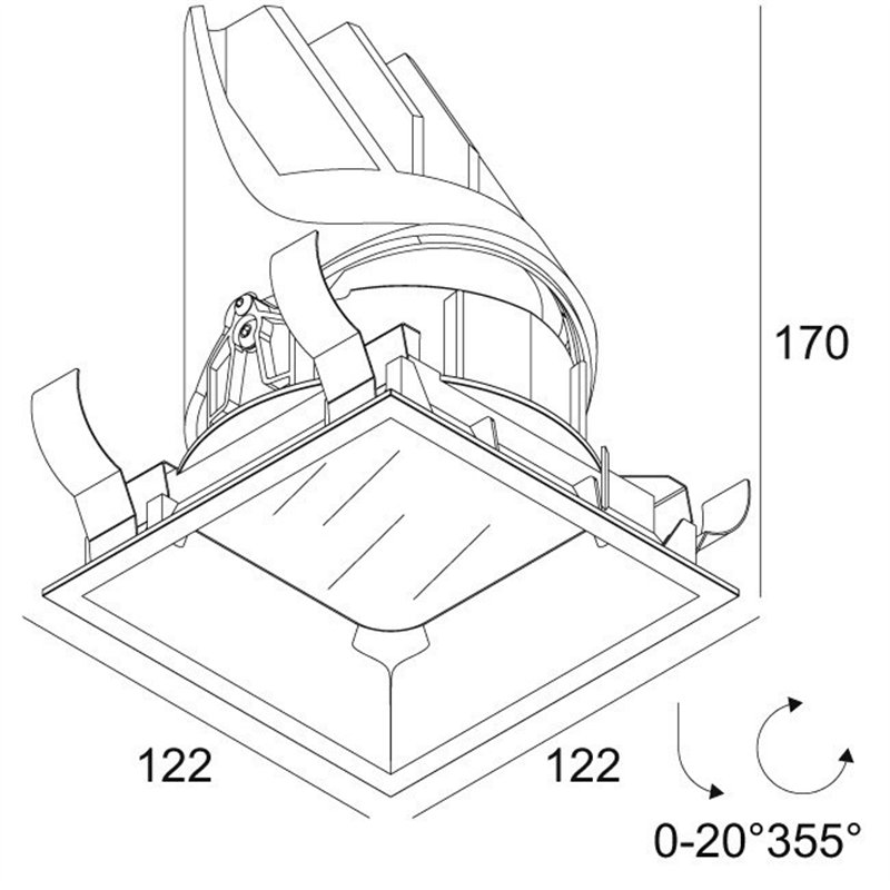 Delta Light ENTERO SQ-L IP Einbaustrahler