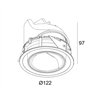Delta Light ENTERO RD-L WALLWASH TW Einbauspot