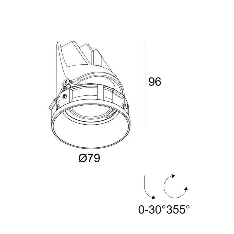 Delta Light ENTERO RD-S TRIMLESS SOFT Einbauspot