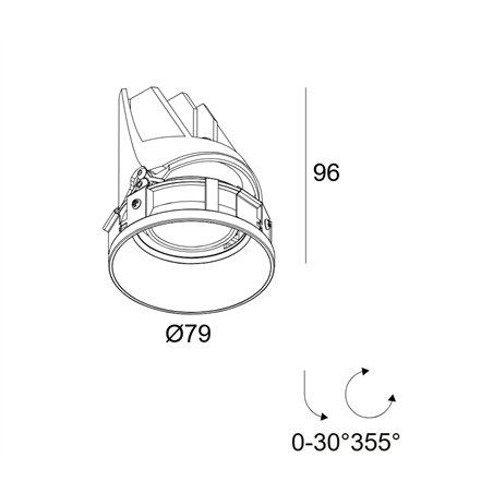 Delta Light Entero Rd-S Trimless Soft recessed spot