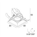 Delta Light Entero Sq-S Soft recessed spot