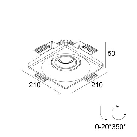 Delta Light Gyn Ok 1 Soft recessed spot