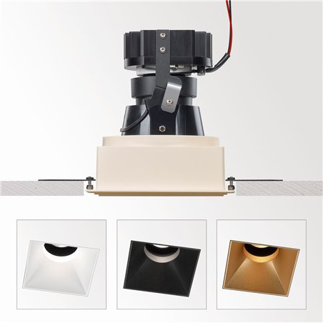 Delta Light Imax II Square Adjustable Trimless Lp recessed spot