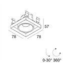 Delta Light Minigrid 67 In Trimless 1 recessed spot