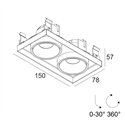 Delta Light Minigrid 67 In Trimless 2 recessed spot