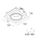 Delta Light Minigrid In 1 recessed spot
