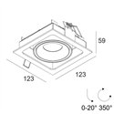 Delta Light Minigrid In 1 Soft recessed spot