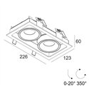 Delta Light Minigrid In 2 recessed spot