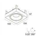 Delta Light Minigrid In Trimless 1 recessed spot