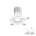 Delta Light Minigrid In Trimless 1 Hp recessed spot
