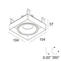 Delta Light Minigrid In Trimless 1 Soft recessed spot