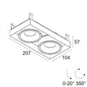 Delta Light Minigrid In Trimless 2 Soft recessed spot