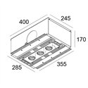 Delta Light Splitbox 3 Spy 52 recessed spot