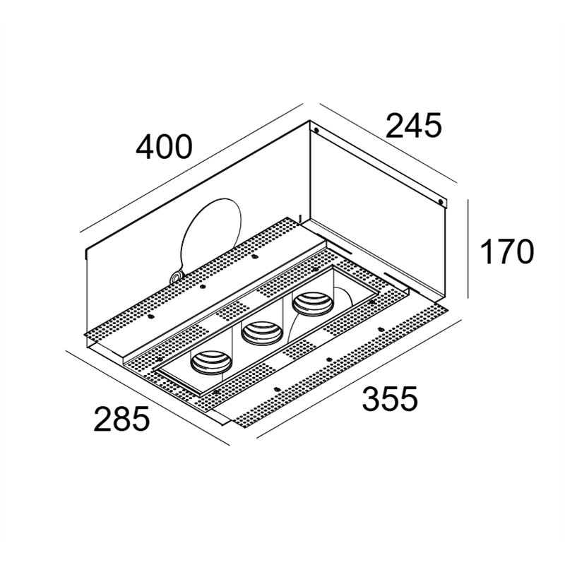 Delta Light SPLITBOX 3 SPY 52 TW Einbauspot