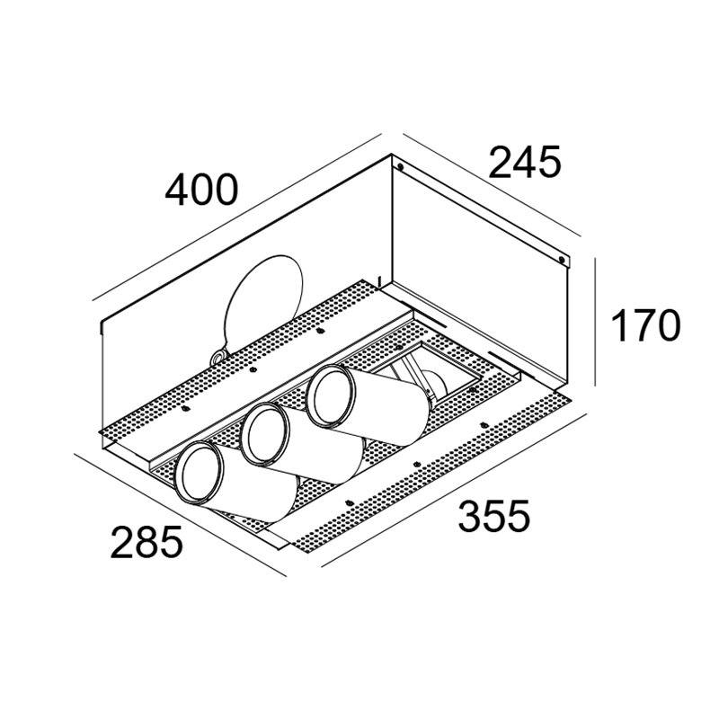 Delta Light SPLITBOX 3 SPY FOCUS LP Einbauspot