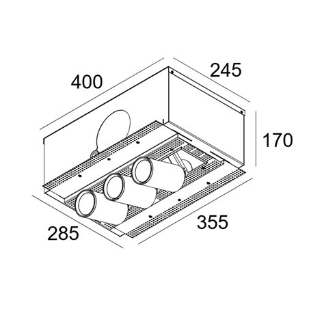 Delta Light Splitbox 3 Spy Focus Lp recessed spot