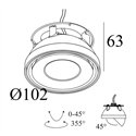 Delta Light Tweeter M Trimless Soft recessed spot