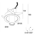 Delta Light Spy 39 St Soft recessed spot