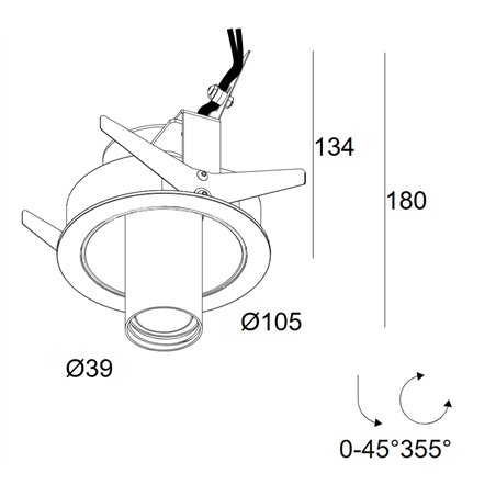 Delta Light Spy 39 St Soft recessed spot
