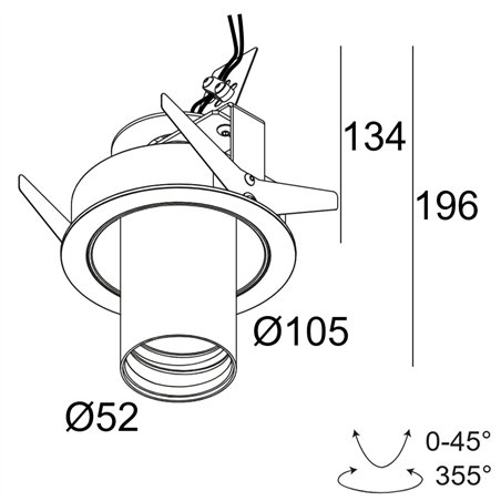 Delta Light SPY 52 ST HE Recessed spot