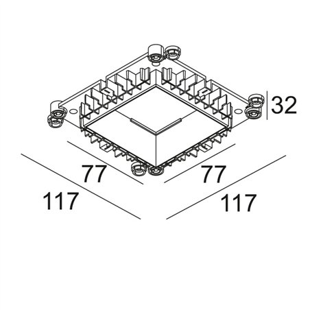 Delta Light MOUNTING KIT 75 TRIMLESS