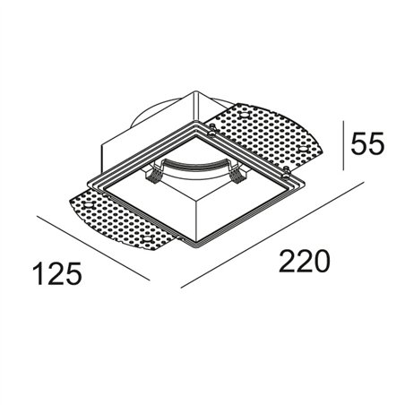 Delta Light MOUNTING KIT S102 TRIMLESS