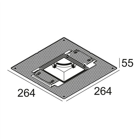 Delta Light MOUNTING KIT S102 TRIMLESS O.F.A.