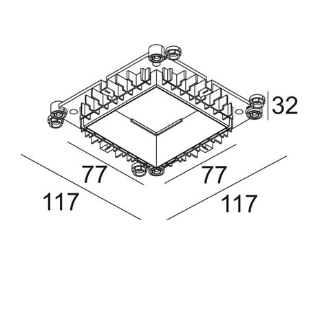 Delta Light MOUNTING KIT 75 TRIMLESS