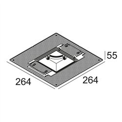 Delta Light MOUNTING KIT S102 TRIMLESS O.F.A.