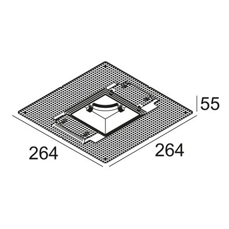 Delta Light MOUNTING KIT S102 TRIMLESS O.F.A.