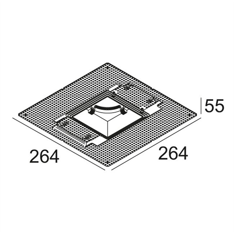 Delta Light MOUNTING KIT S102 TRIMLESS O.F.A.