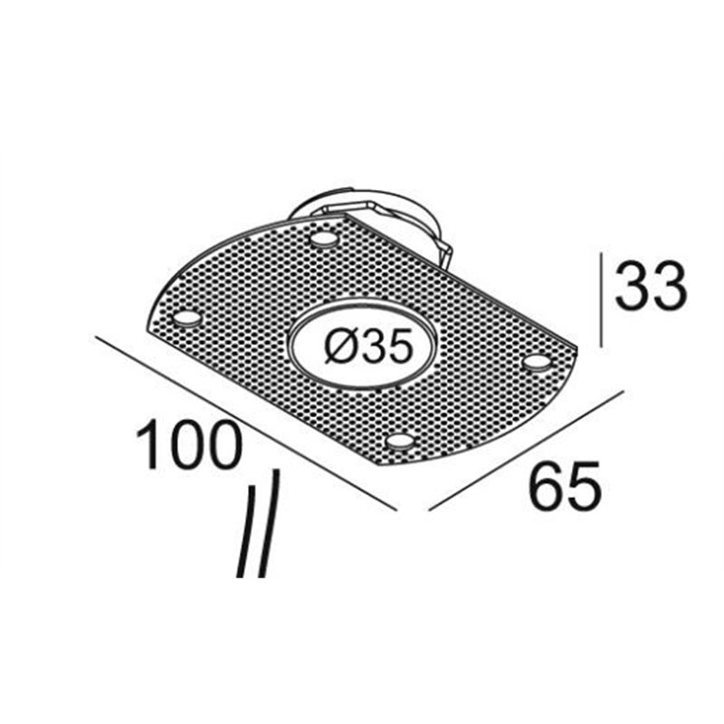 Delta Light MOUNTING KIT TRIMLESS MICROSPY IN