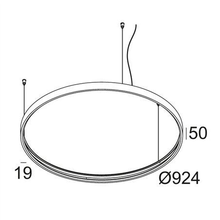 Delta Light SUPERLOOP HC 90 MDL Suspension lamp