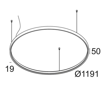 Delta Light SUPERLOOP HC 120 SBL Suspension lamp