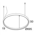 Delta Light SUPERLOOP HC 70 SBL Suspension lamp