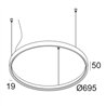 Delta Light SUPERLOOP HC 70 SBL Hängelampe