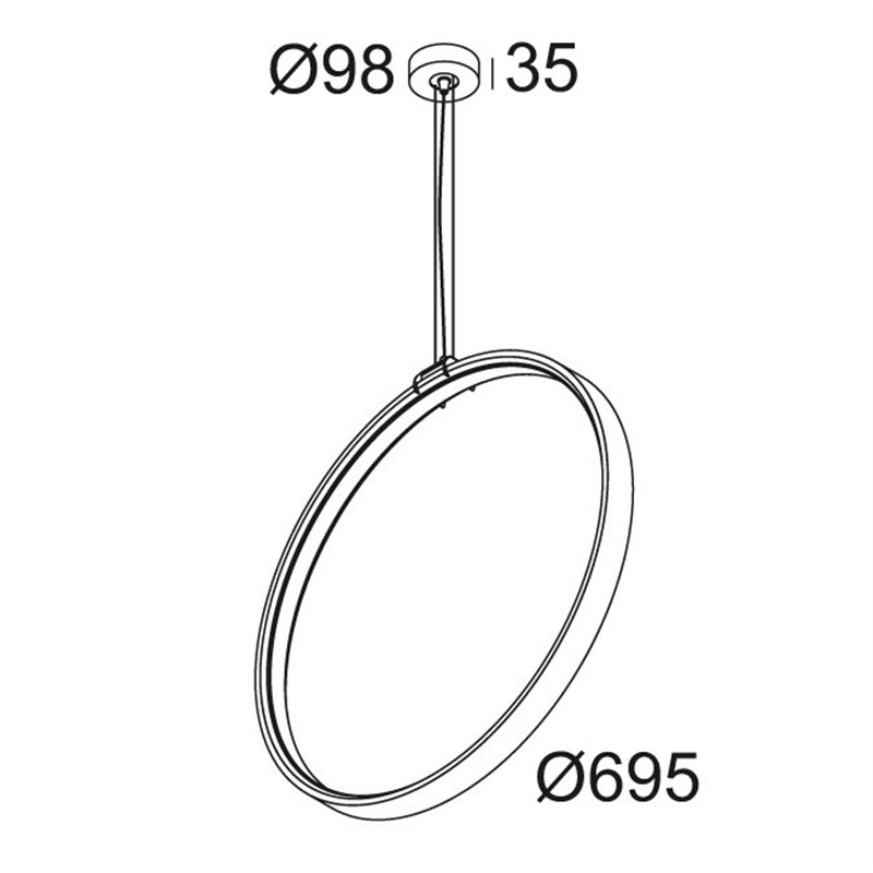 Delta Light SUPERLOOP VC 70 SBL Hängelampe