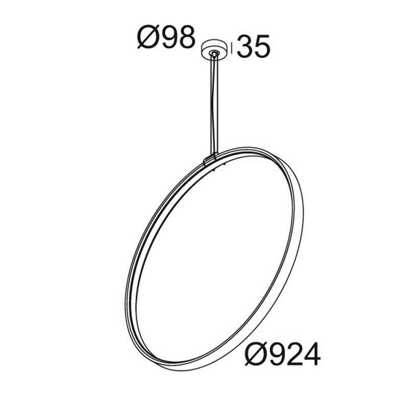 Delta Light SUPERLOOP VC 90 SBL Hängelampe