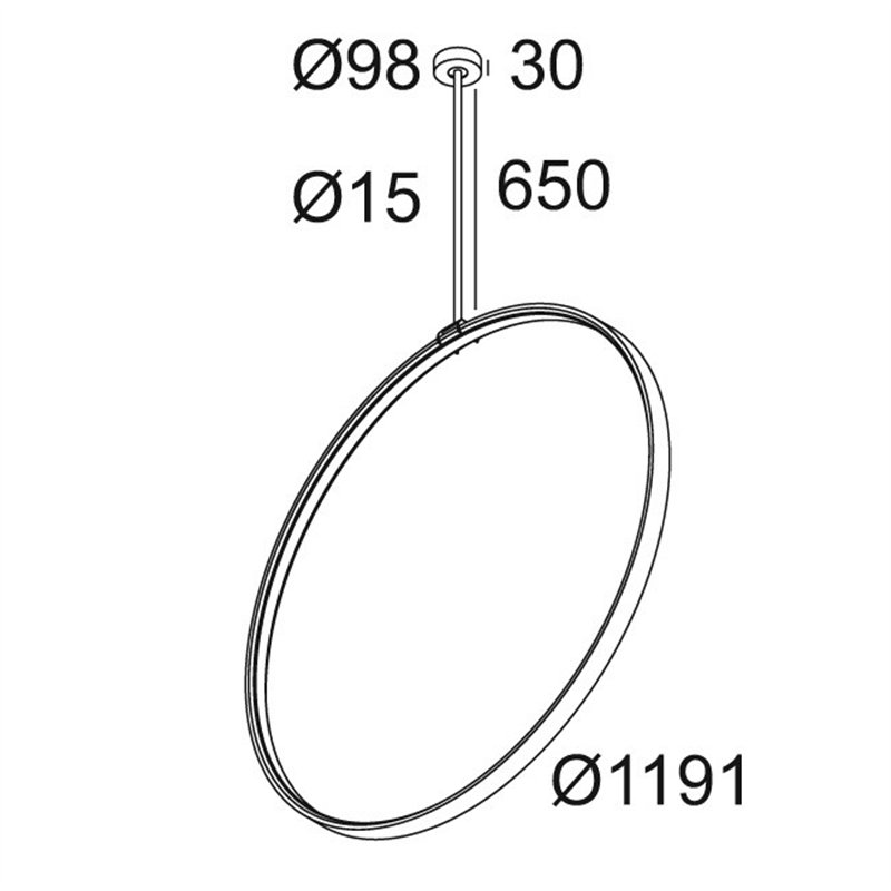Delta Light SUPERLOOP VR 120 SBL Hängelampe